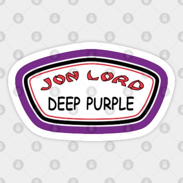 Jon Lord / Ron Jon Mashup Sticker by RetroZest